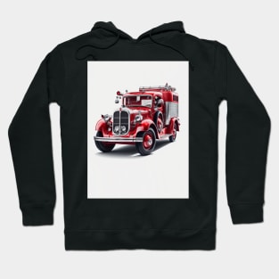 Art Deco Fire Truck Hoodie